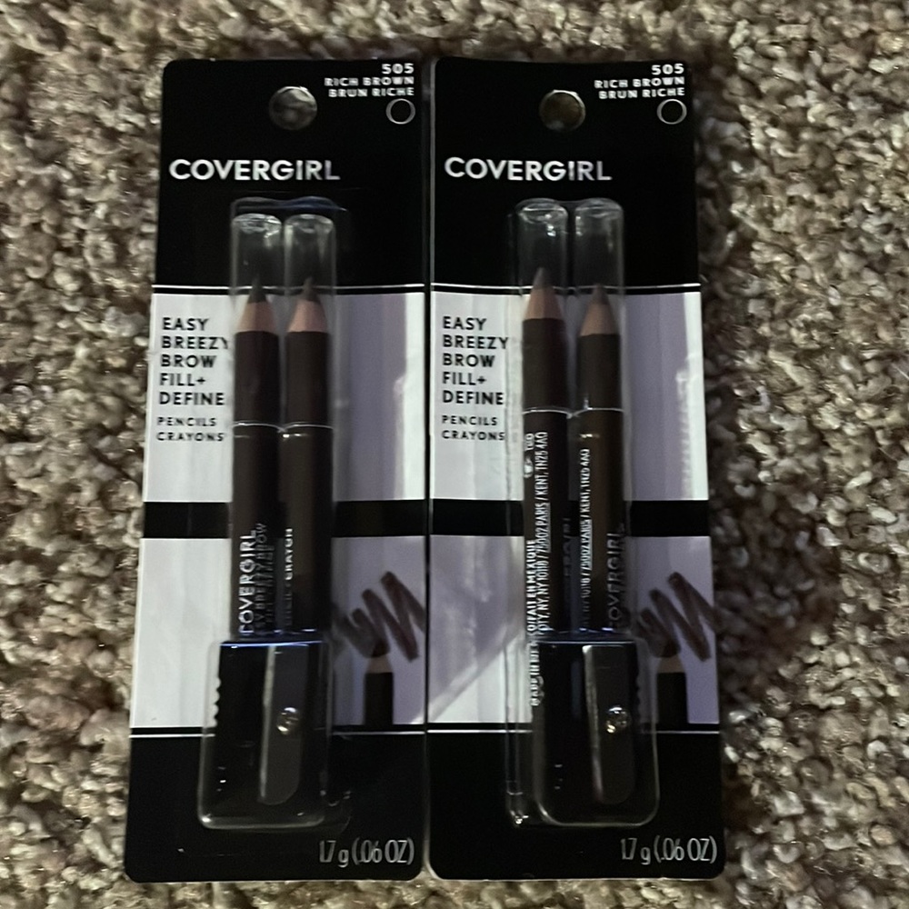 NWT Covergirl Eyebrow Pencils Rich Brown